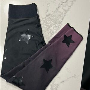 Ultracor Gradient Velvet Star Knockout Leggings Blue Purple